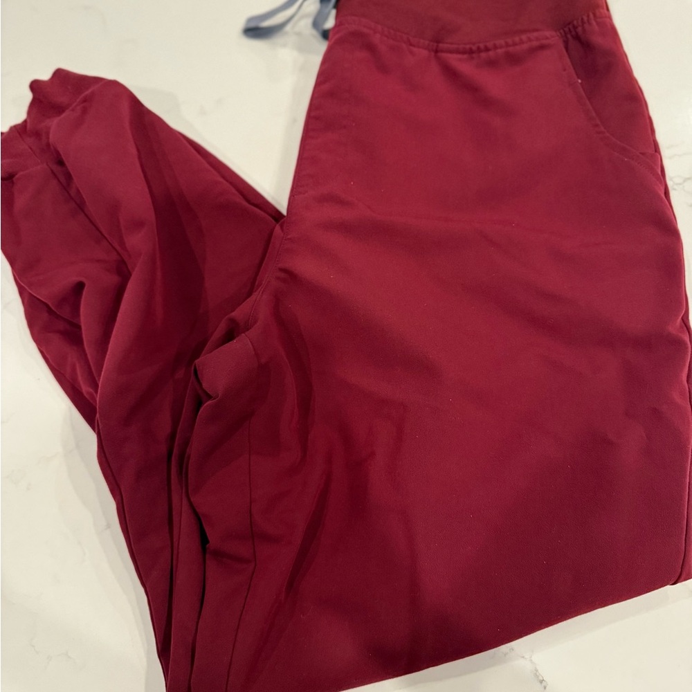 Figs Women's Pants in Burgundy